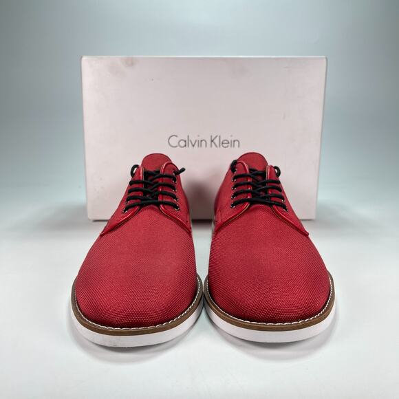 Calvin Klein Aggussie Nylon Brick Red Casual Oxford Dress Shoes Men\'s Size 9M main image 7